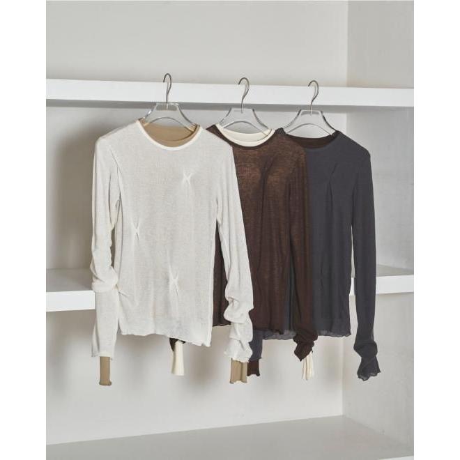 トップス Tuck Layered Long T-shirts TODAYFUL トゥデイフル Tuck Layered Long T-shirts☆ 25秋冬