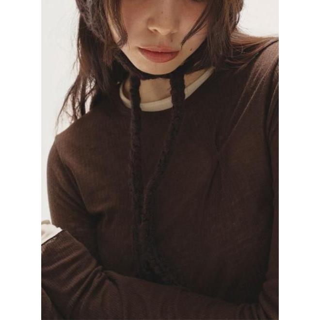 Tuck Layered Long T-shirts ブラウン TODAYFUL トゥデイフル Tuck Layered Long T-shirts☆ 25秋冬