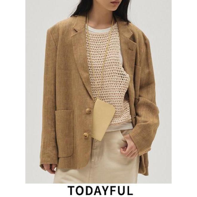 TODAYFUL Boyfriend Linen Jacket ベージュ36 TODAYFUL Boyfriend Linen Jacket ベージュ36 Boyfriend Linen Jacket