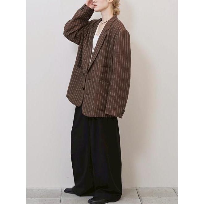 TODAYFUL トゥデイフル Boyfriend Stripe Linen Jacket☆ 26春夏予約