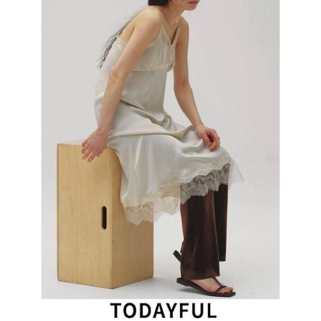 TODAYFUL トゥデイフル Satin Lace Dress☆ 26秋冬予約 12610317 入荷