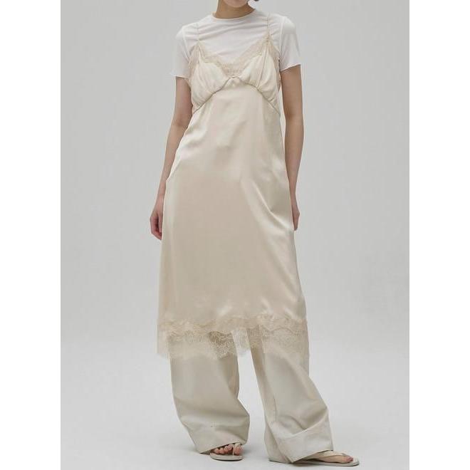 TODAYFUL / トゥデイフル Satin Lace Dress☆ 26秋冬 12610317 マキシ