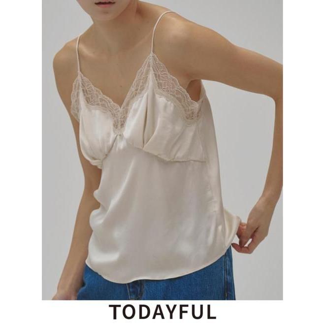 TODAYFUL / トゥデイフル Satin Lace Camisole☆ 26秋冬2 12610431