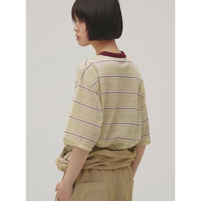 TODAYFUL トゥデイフル シアーボーダー Sheer Border T Tシャツ