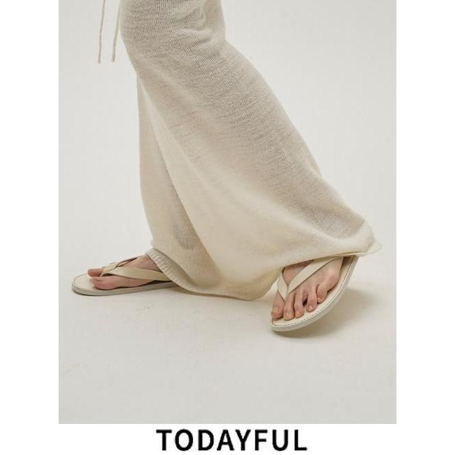 TODAYFUL / トゥデイフル Leather Thong Sandals☆ 26春夏 12611018