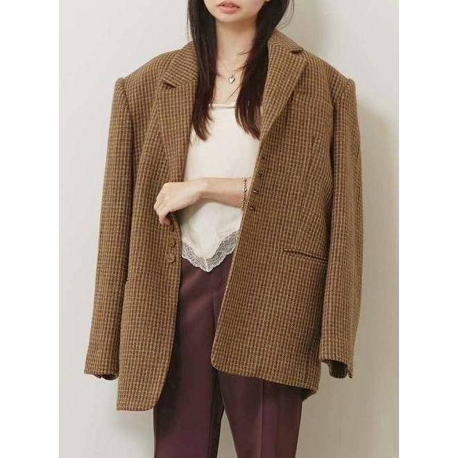 TODAYFUL トゥデイフル Wool100% Check Jacket☆ 26秋冬予約 12620101