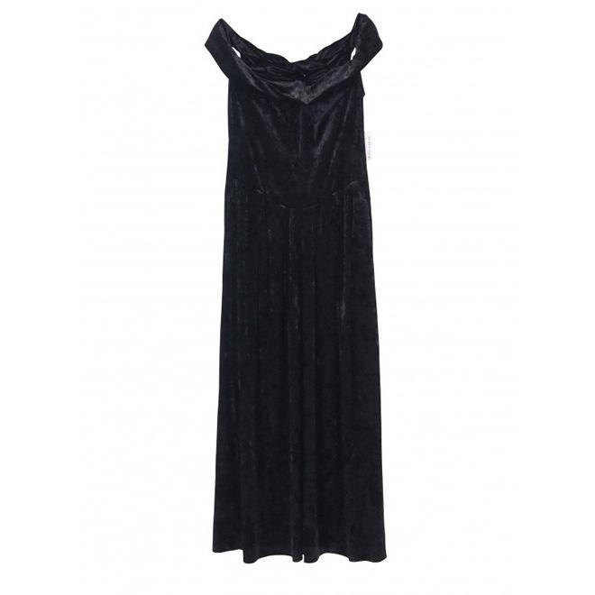 black velvet one piece