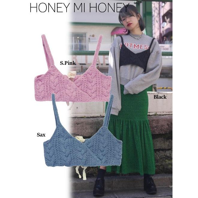 Honey mi Honey ハニーミーハニー knit bustier 17秋冬 17A-WV-11