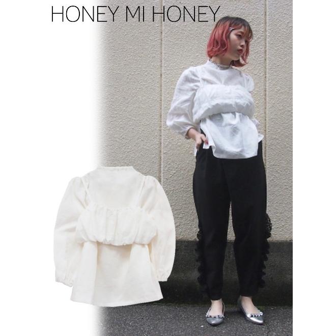 Honey mi Honey / ハニーミーハニー linen blouse 18春夏 18S-TA-05レディース 50%OFF