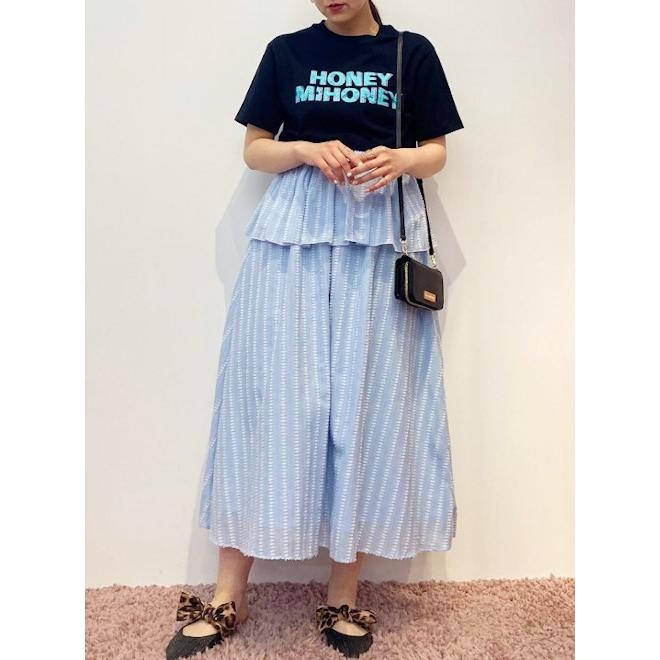 Honey mi / ハニーミーハニー dobby cotton skirt 20春夏 20S-VG-12 