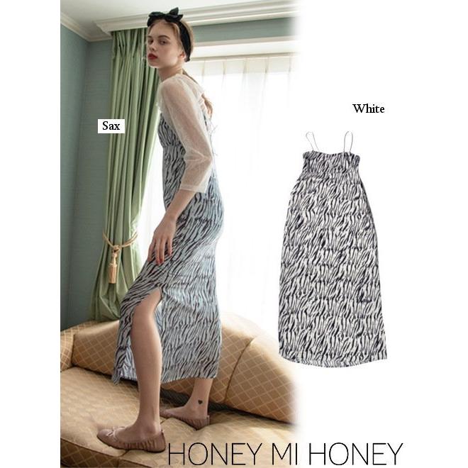 Honey Mi Honey ハニーミーハニー Zebra Camisole One Piece 21秋冬 21a Ta 03 21a Ta 03 Hearty Select Yahoo店 通販 Yahoo ショッピング