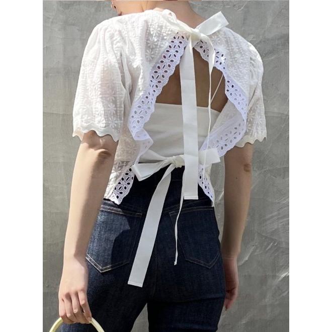 HONEY MI HONEY（ハニーミーハニー） back open blouse 22春夏. 22S-TA 