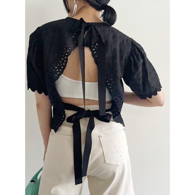 HONEY MI HONEY（ハニーミーハニー） back open blouse 22春夏. 22S-TA 