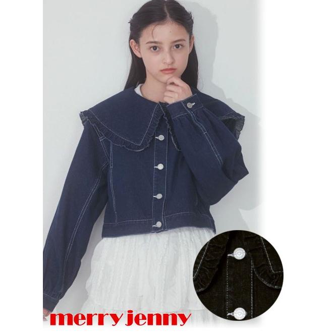 merry jenny / メリージェニー フリルカラーデニムジャケット 23 merry jenny / メリージェニー フリルカラーデニムジャケット 23