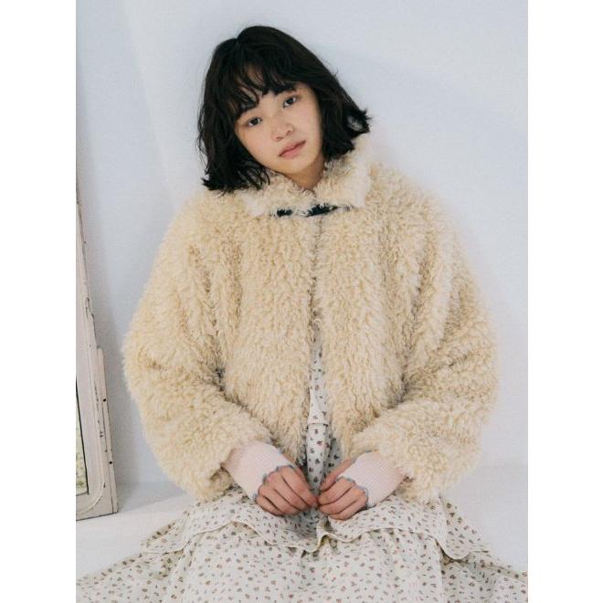 merry jenny / メリージェニー poodle collar fakefur coat  23秋冬 282350101801 (60%OFF&PT5)｜hearty-select｜09