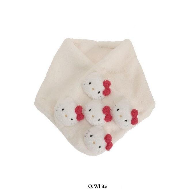 merry jenny ハローキティ もこもこティペット マフラー 黒 ハロー