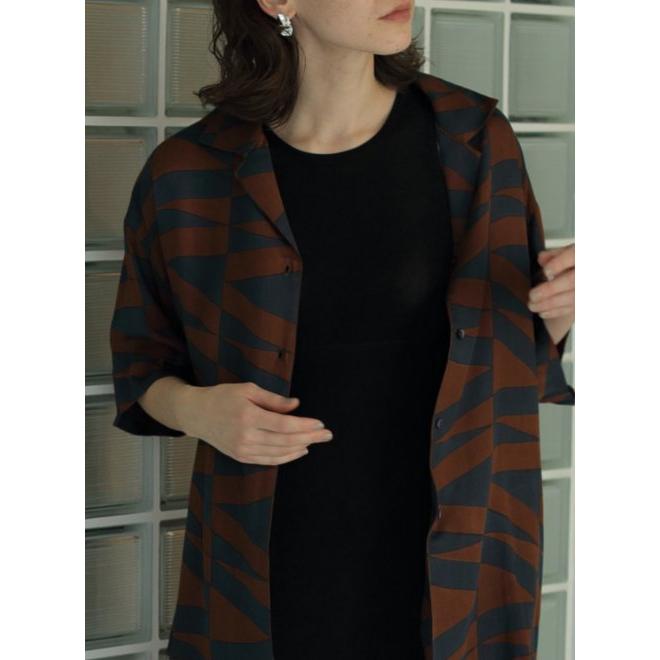 anuke アンヌーク Geometric Satin Shirts 24春夏予約 62410411