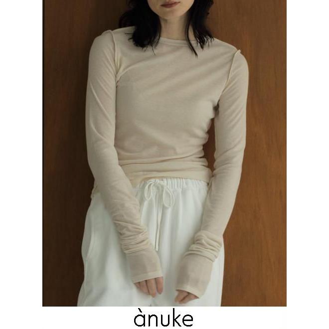 値下げ！anuke アンヌーク Reversible Long T-shirts