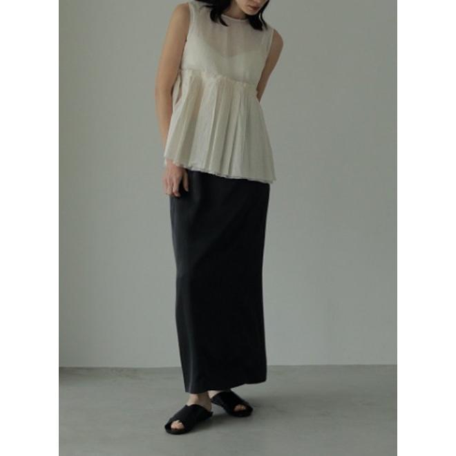 anuke アンヌーク Satin Pencil Skirt 24春夏 62410801 : 62410801 
