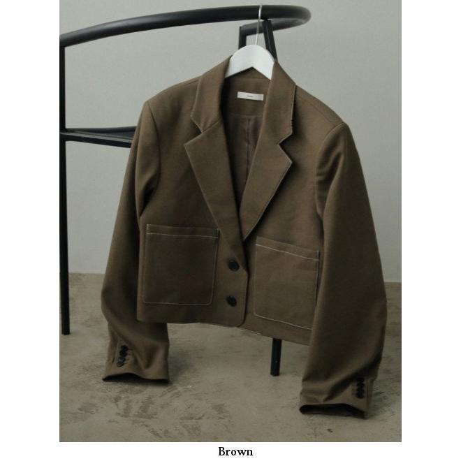 anuke アンヌーク Heather Short Jacket ブラウン