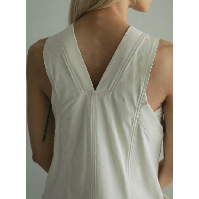 【anuke】 Drawstring Vneck Combinaison 黒38 anuke (セール40%OFF) / アンヌーク Drawstring Vneck