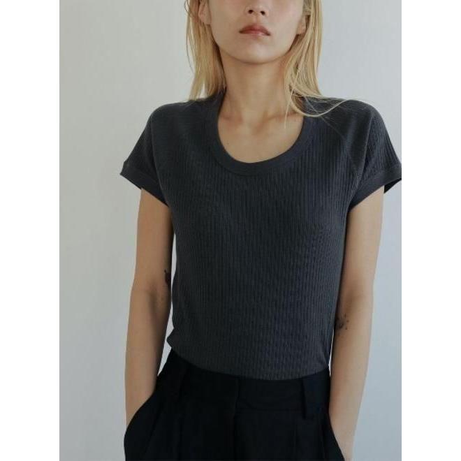 anuke（アンヌーク） Vintage Rib Tops 25春夏. 62510633 : Hearty