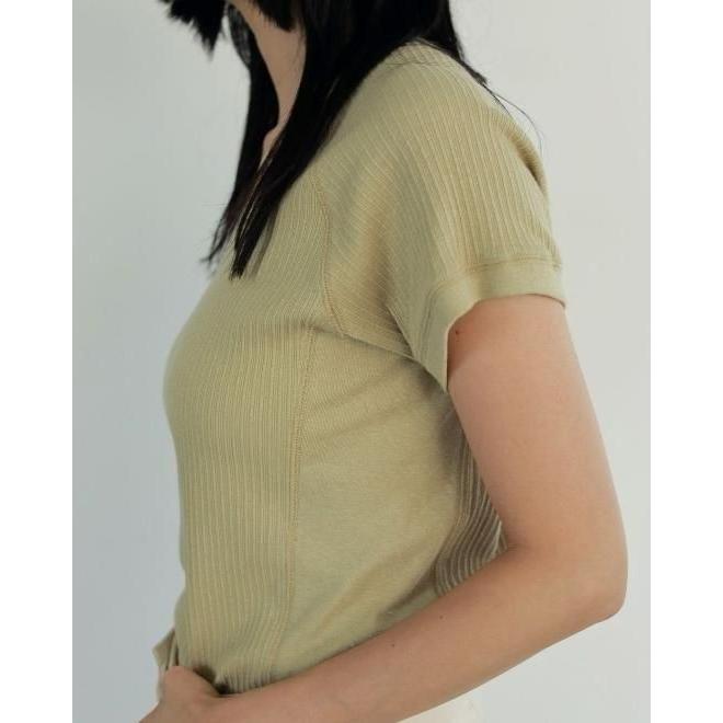 anuke（アンヌーク） Vintage Rib Tops 25春夏. 62510633 : Hearty