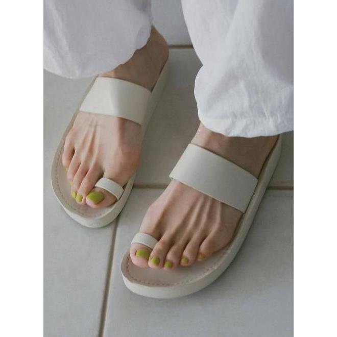 anuke（アンヌーク） Ecoleather Belt Sandals☆ 26春夏 62511004