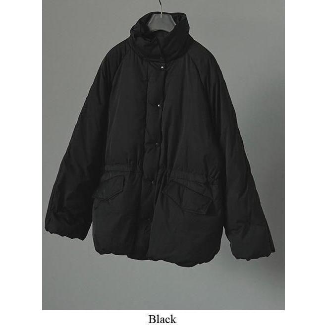 【美品】anuke Standcollar Coat 38 黒 ànuke online store（アンヌーク） / Standcollar Down