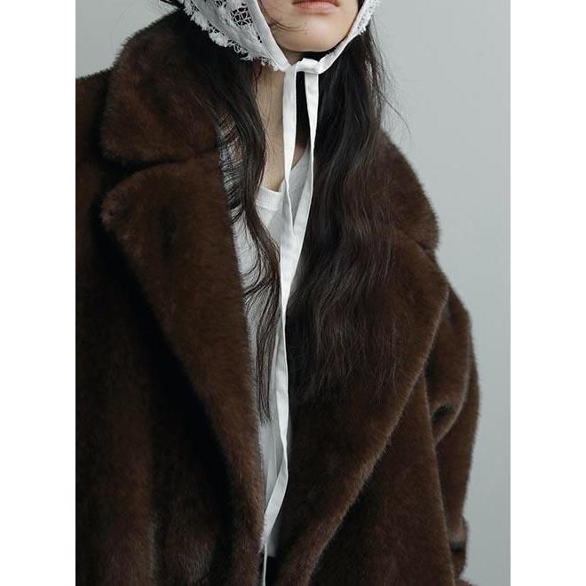 anuke（アンヌーク） Eco Minkfur Jacket☆ 25秋冬 62520101 : Hearty