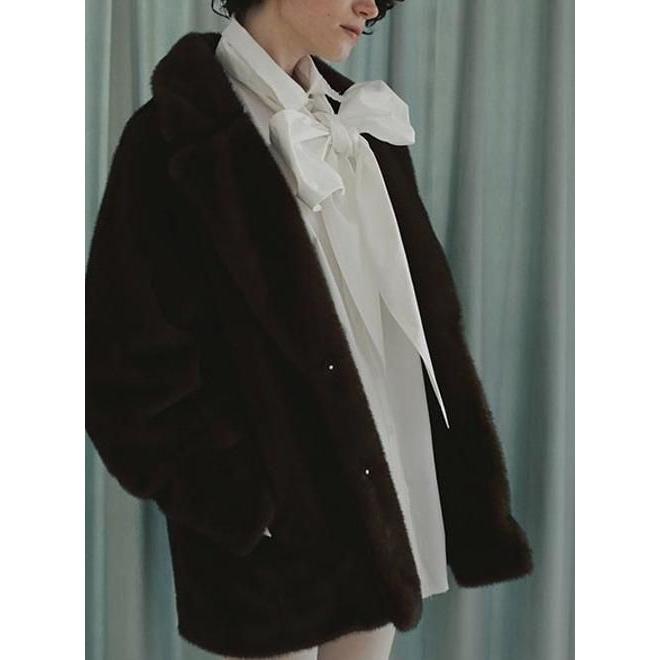 ジャケット・アウター anuke Eco Minkfur Jacket anuke（アンヌーク） Eco Minkfur Jacket☆ 25秋冬 62520101 : Hearty