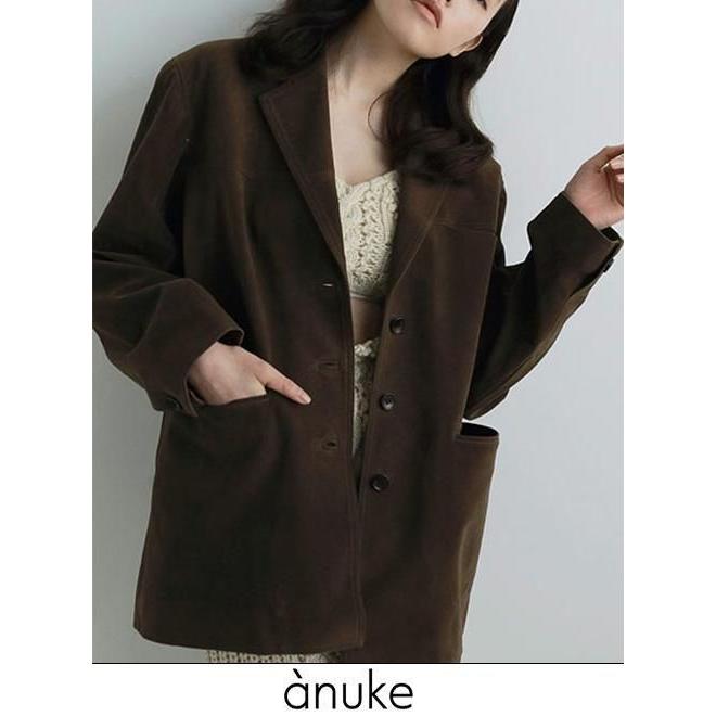 anuke（アンヌーク） Eco Suede Jacket☆ 25秋冬 62520102 : Hearty
