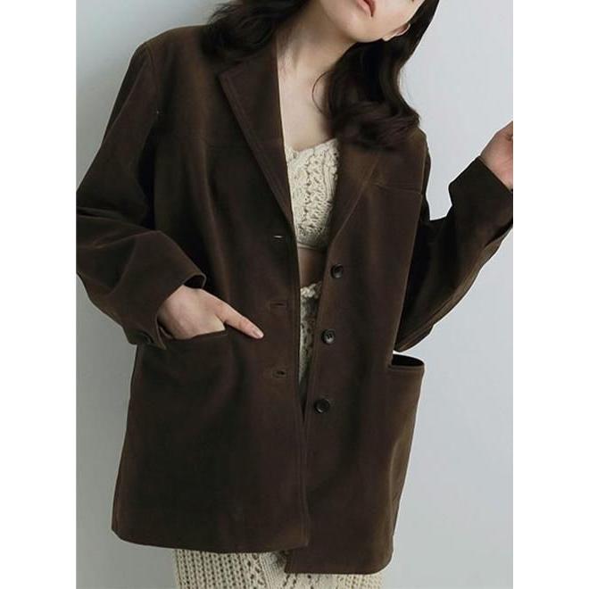 anuke（アンヌーク） Eco Suede Jacket☆ 25秋冬 62520102 : Hearty