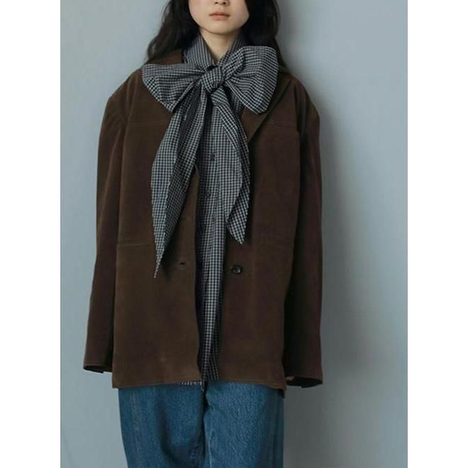anuke（アンヌーク） Eco Suede Jacket☆ 25秋冬 62520102 : Hearty
