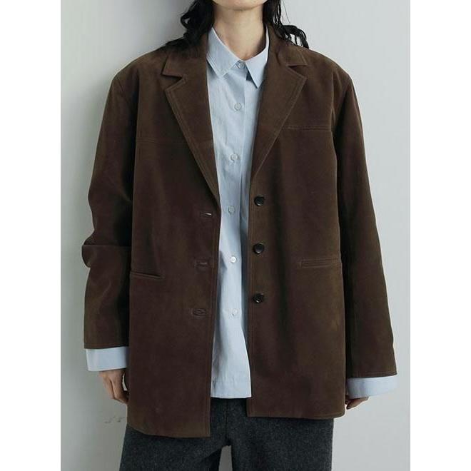 anuke（アンヌーク） Eco Suede Jacket☆ 25秋冬 62520102 : Hearty