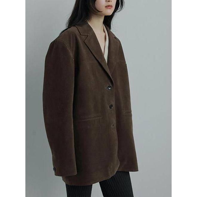 anuke（アンヌーク） Eco Suede Jacket☆ 25秋冬 62520102 : Hearty