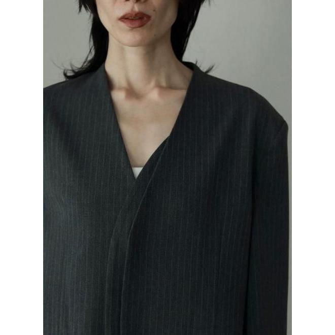 anuke（アンヌーク） Collarless Over Jacket☆ 25秋冬予約 62520106
