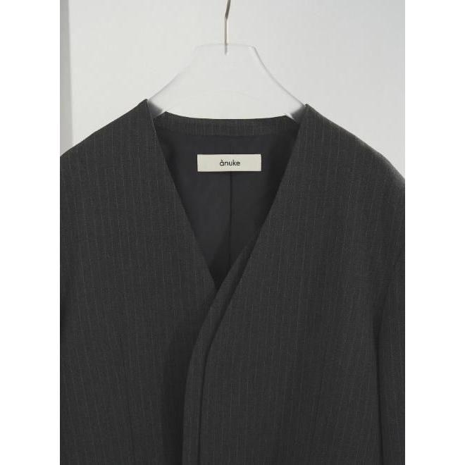 anuke（アンヌーク） Collarless Over Jacket☆ 25秋冬予約 62520106