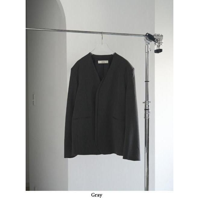 anuke（アンヌーク） Collarless Over Jacket☆ 25秋冬予約 62520106