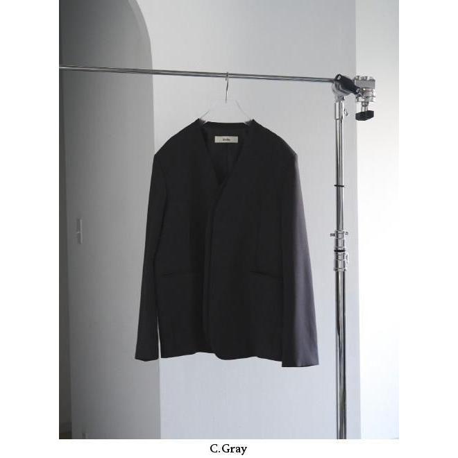 anuke（アンヌーク） Collarless Over Jacket☆ 25秋冬予約 62520106