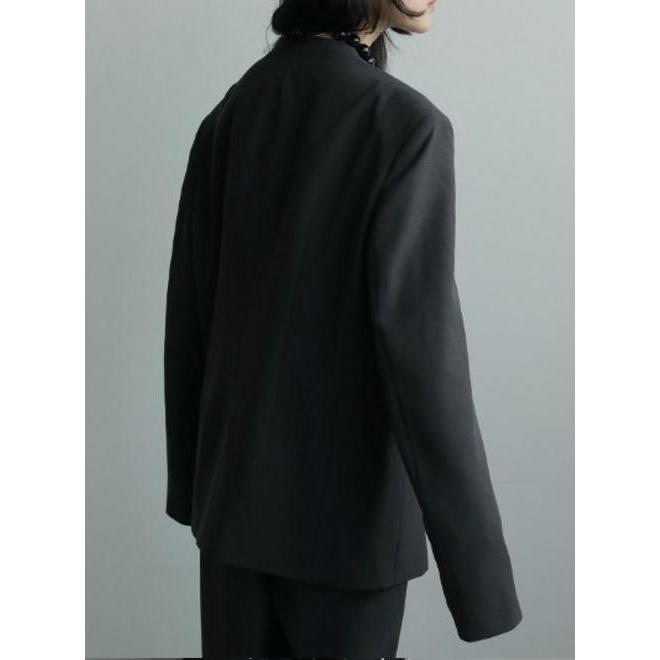 anuke（アンヌーク） Collarless Over Jacket☆ 25秋冬予約 62520106