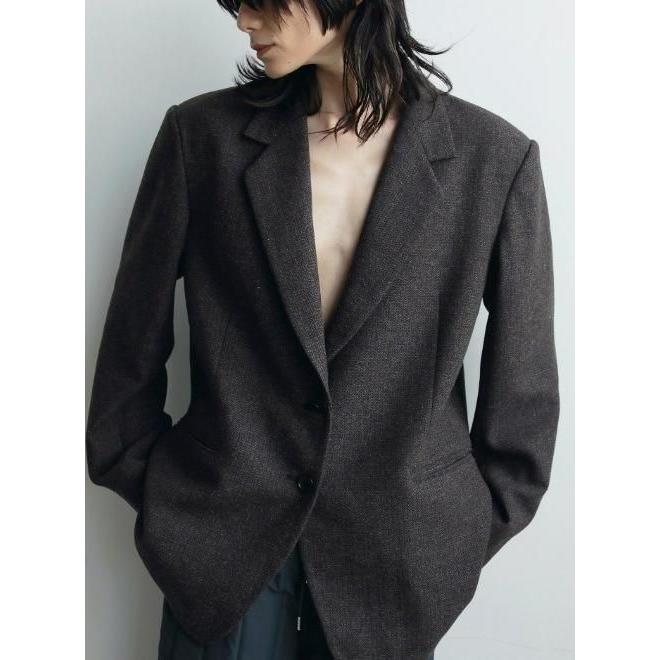 anuke（アンヌーク） Herringbone Wool Jacket 25秋冬 62520107