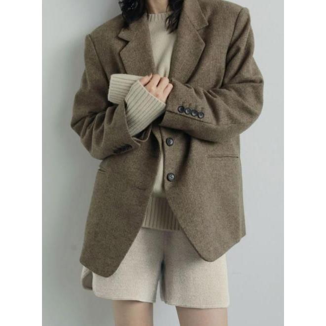 anuke（アンヌーク） Herringbone Wool Jacket 25秋冬 62520107