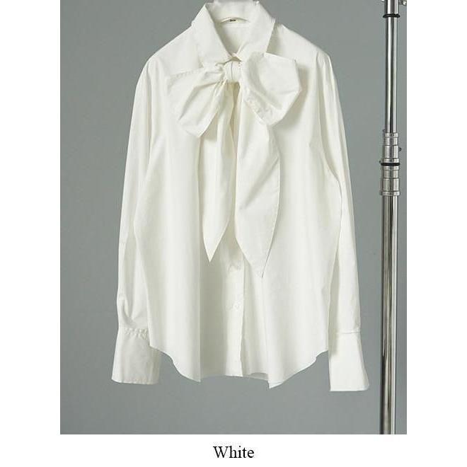 anuke（アンヌーク） Volume Ribbon Shirts☆ 25秋冬予約 62520407