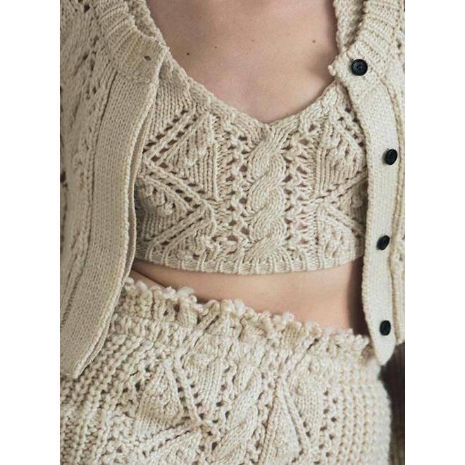 anuke（アンヌーク） Cable Knit Bustier☆ 25秋冬予約 62520506 入荷