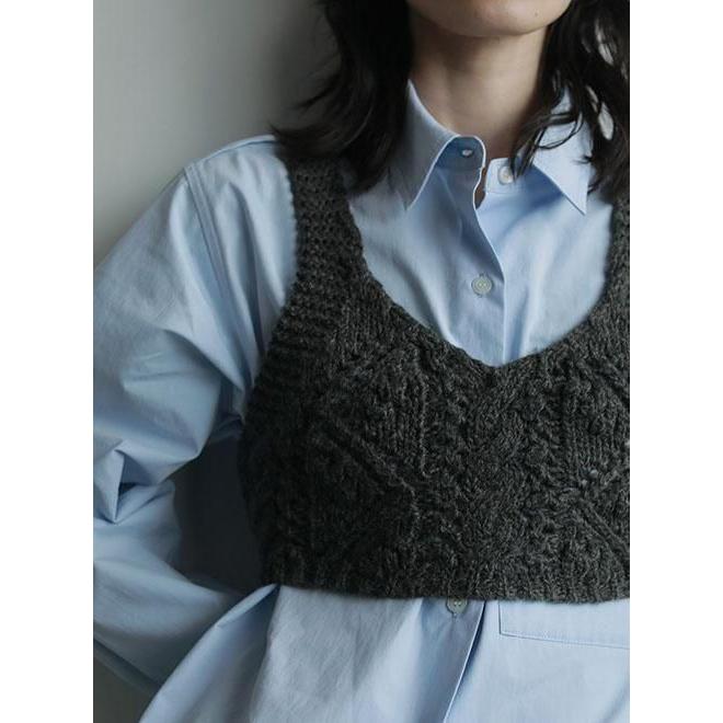 anuke（アンヌーク） Cable Knit Bustier☆ 25秋冬予約 62520506 入荷