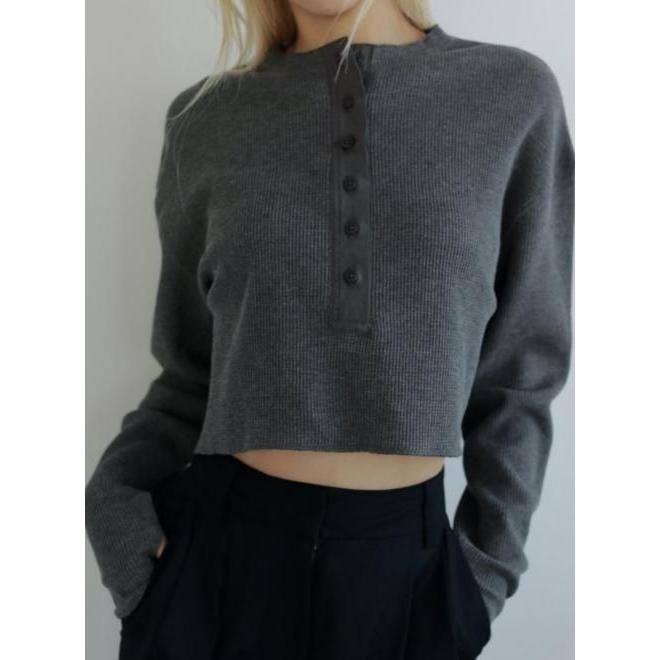 【新品未使用】anuke Waffle Henley Tops ànuke online store（アンヌーク） / Waffle Henley TopsWaffle