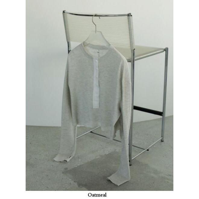 anuke Waffle Henley Tops アンヌーク anuke ANUKE アンヌーク Waffle Henley Tops 即納 : RAPTURE