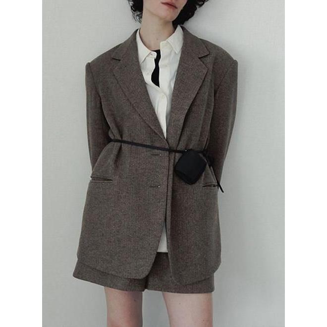 anuke（アンヌーク） Herringbone Short Pants☆ 25秋冬 62520728