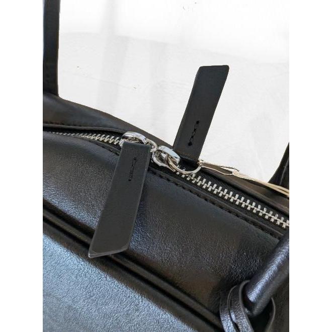 anuke アンヌーク Ecoleather Boston Bag ブラック anuke（アンヌーク） Ecoleather Boston Bag☆ 25秋冬 62521018